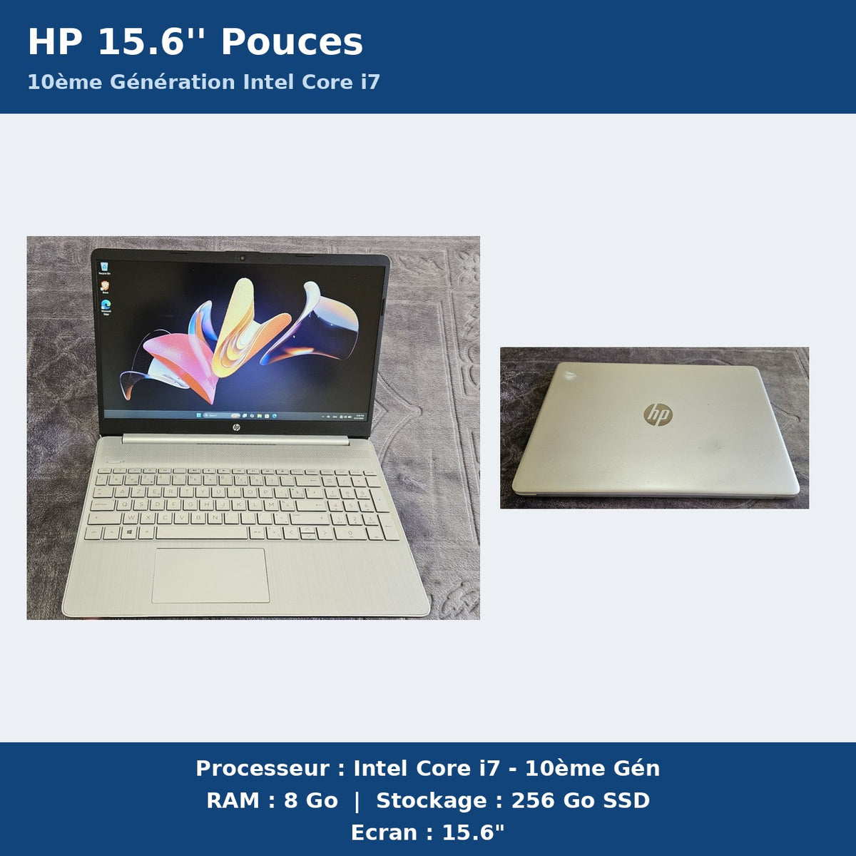 Laptop HP I7 10ème génération 8/512
